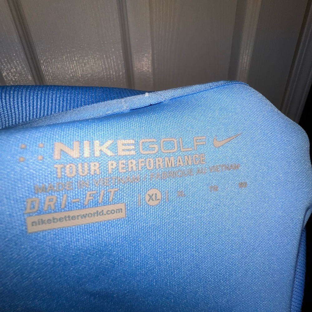 Nike Golf Tour Performance Men’s X Large Blue Dri-fit Polo Shirt XL 509167-412 - Picture 8 of 14